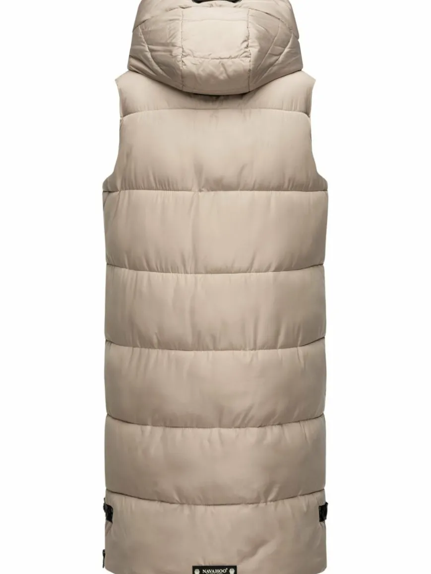 Navahoo Jacken & Westen*Damen Steppweste - Schnuffelchen taupe uni