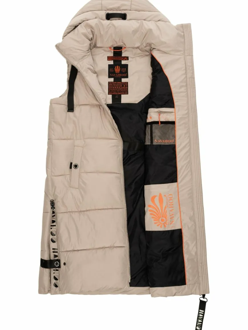Navahoo Jacken & Westen*Damen Steppweste - Schnuffelchen taupe uni