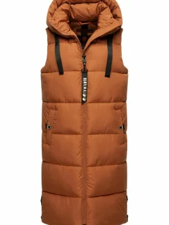 Navahoo Jacken & Westen*Damen Steppweste - Schnuffelchen terra uni