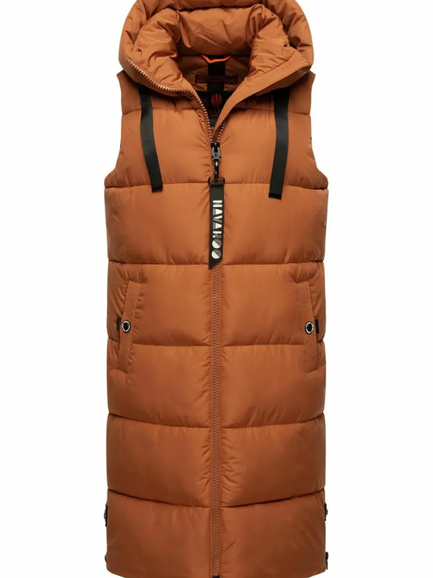 Navahoo Jacken & Westen*Damen Steppweste - Schnuffelchen terra uni