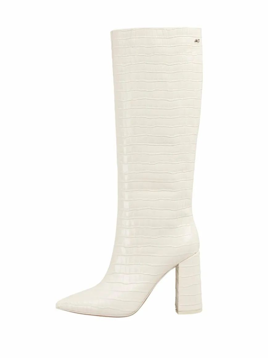 Marc Cain Stiefel*Damen Stiefel ecru strukturiert