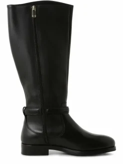 Tommy Hilfiger Stiefel*Damen Stiefel aus Leder schwarz uni