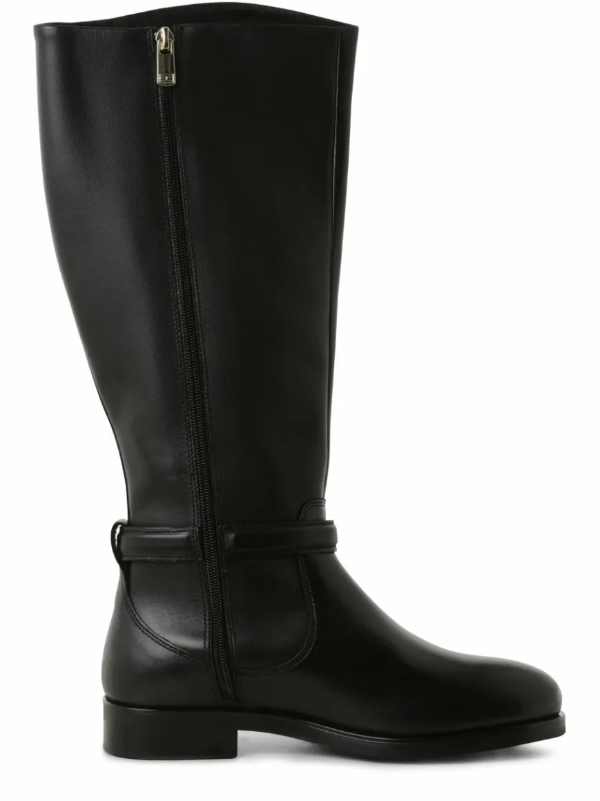 Tommy Hilfiger Stiefel*Damen Stiefel aus Leder schwarz uni
