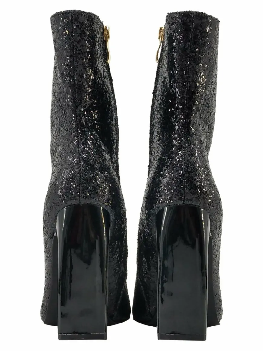 Faina Boots & Stiefeletten*Damen Stiefelette schwarz gemustert