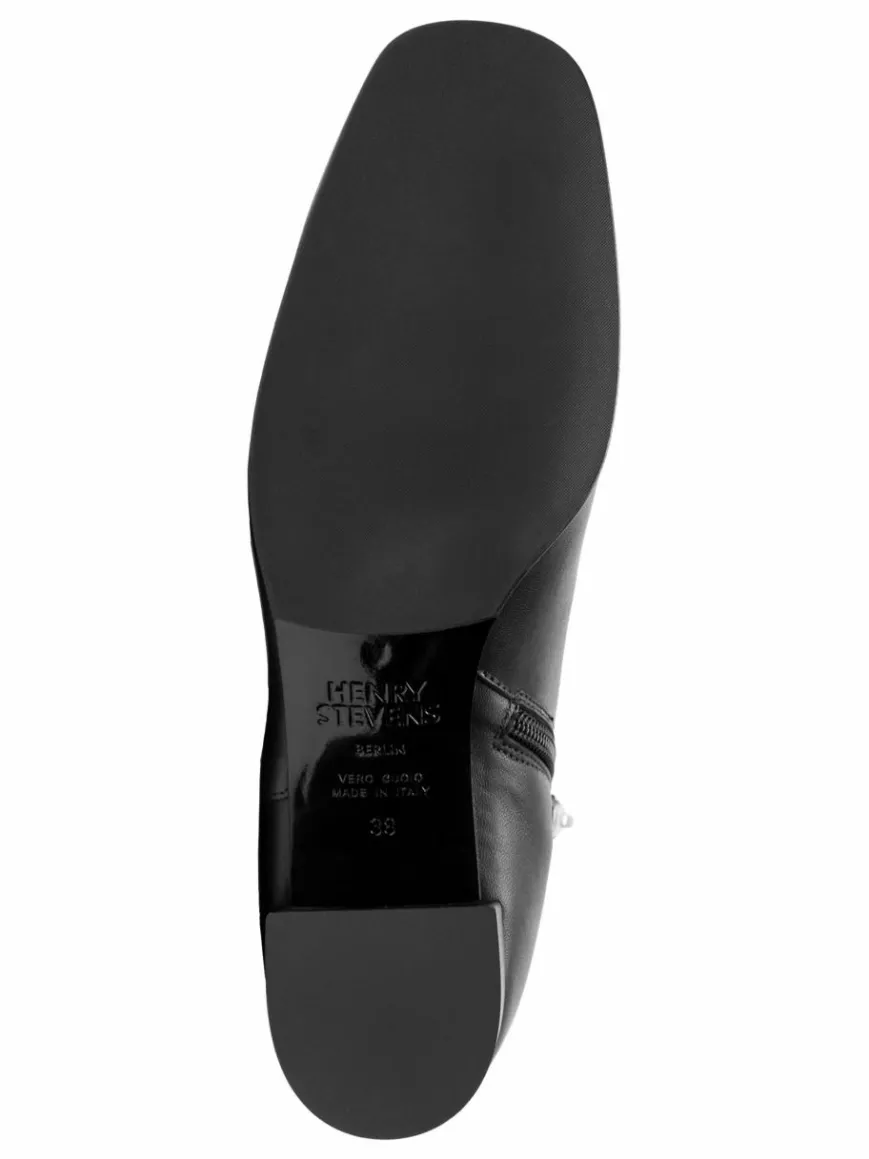 Henry Stevens Boots & Stiefeletten*Damen Stiefeletten – Audrey AB50 schwarz uni