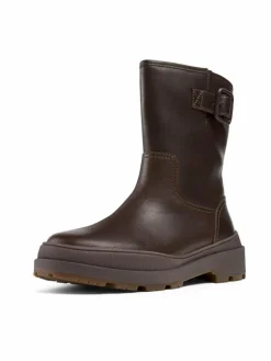 Camper Stiefel*Damen Stiefeletten - Brutus Trek braun uni