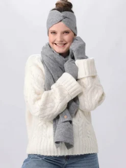 Fraas Mützen & Hüte*Damen Stirnband grau uni