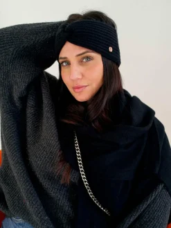 Fraas Mützen & Hüte*Damen Stirnband schwarz uni