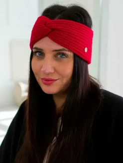 Fraas Mützen & Hüte*Damen Stirnband rot uni