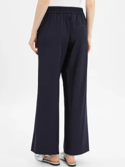 comma Hosen*Damen Stoffhose marine uni