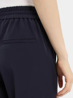 comma Hosen*Damen Stoffhose marine uni