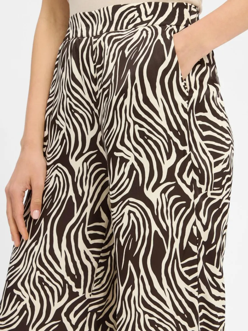 More & More Hosen*Damen Stoffhose sand schoko gemustert