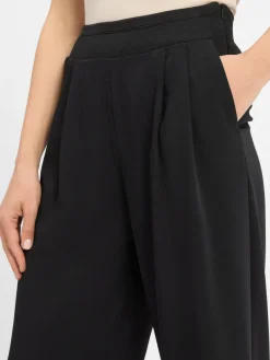 More & More Hosen*Damen Stoffhose schwarz uni