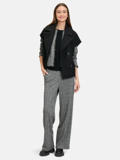 Betty & Co Hosen*Damen Stoffhose schwarz mehrfarbig gemustert