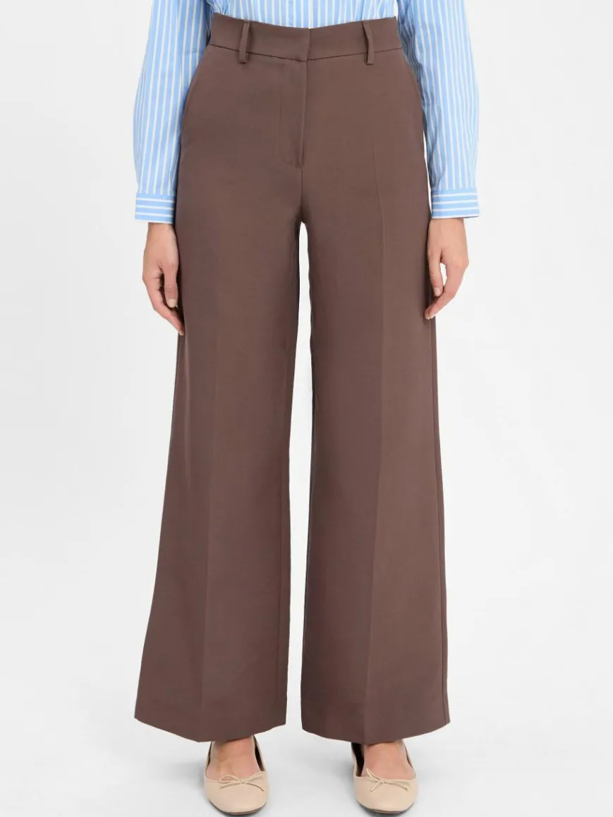 Weekend Max Mara Hosen*Damen Stoffhose - Ballo schoko uni