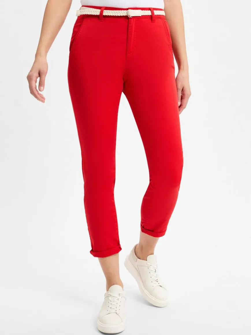 s.Oliver Hosen*Damen Stoffhose - Chino rot uni
