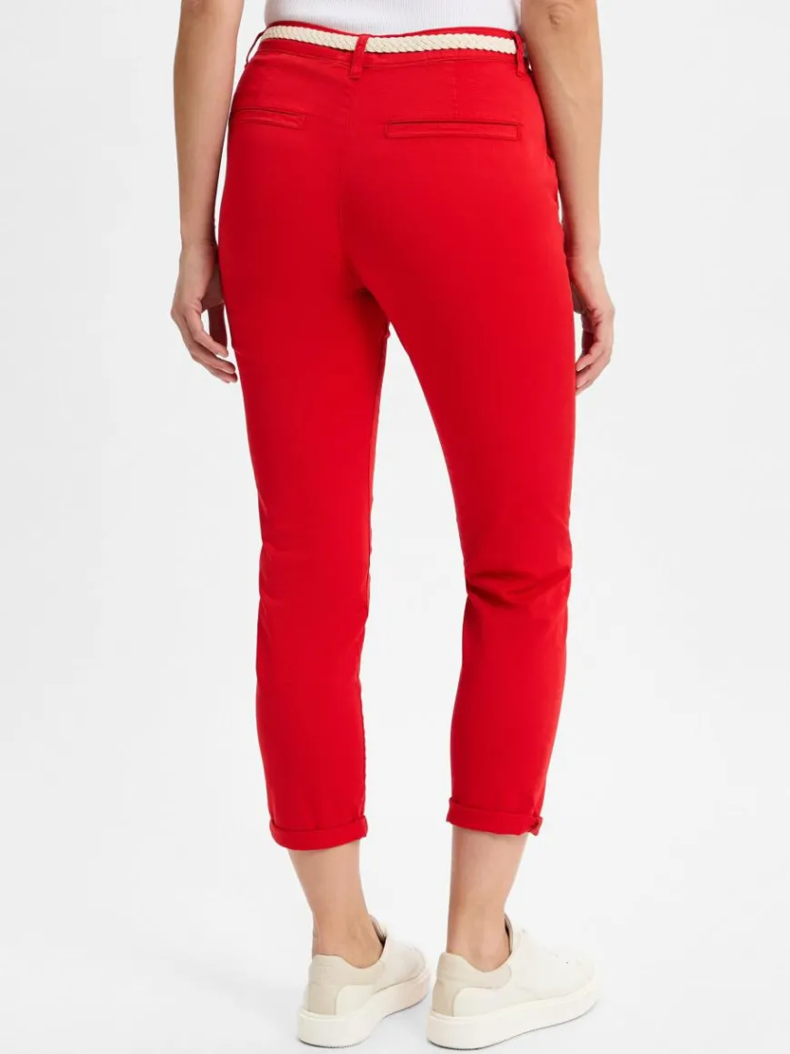 s.Oliver Hosen*Damen Stoffhose - Chino rot uni