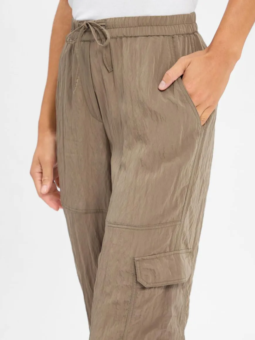 Opus Hosen*Damen Stoffhose - Ersima Travel khaki uni