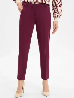 BRAX Hosen*Damen Stoffhose - Maron S aubergine uni