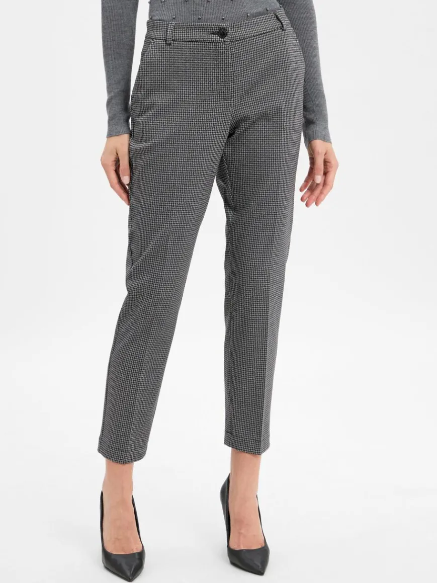 BRAX Hosen*Damen Stoffhose - Maron S schwarz grau kariert