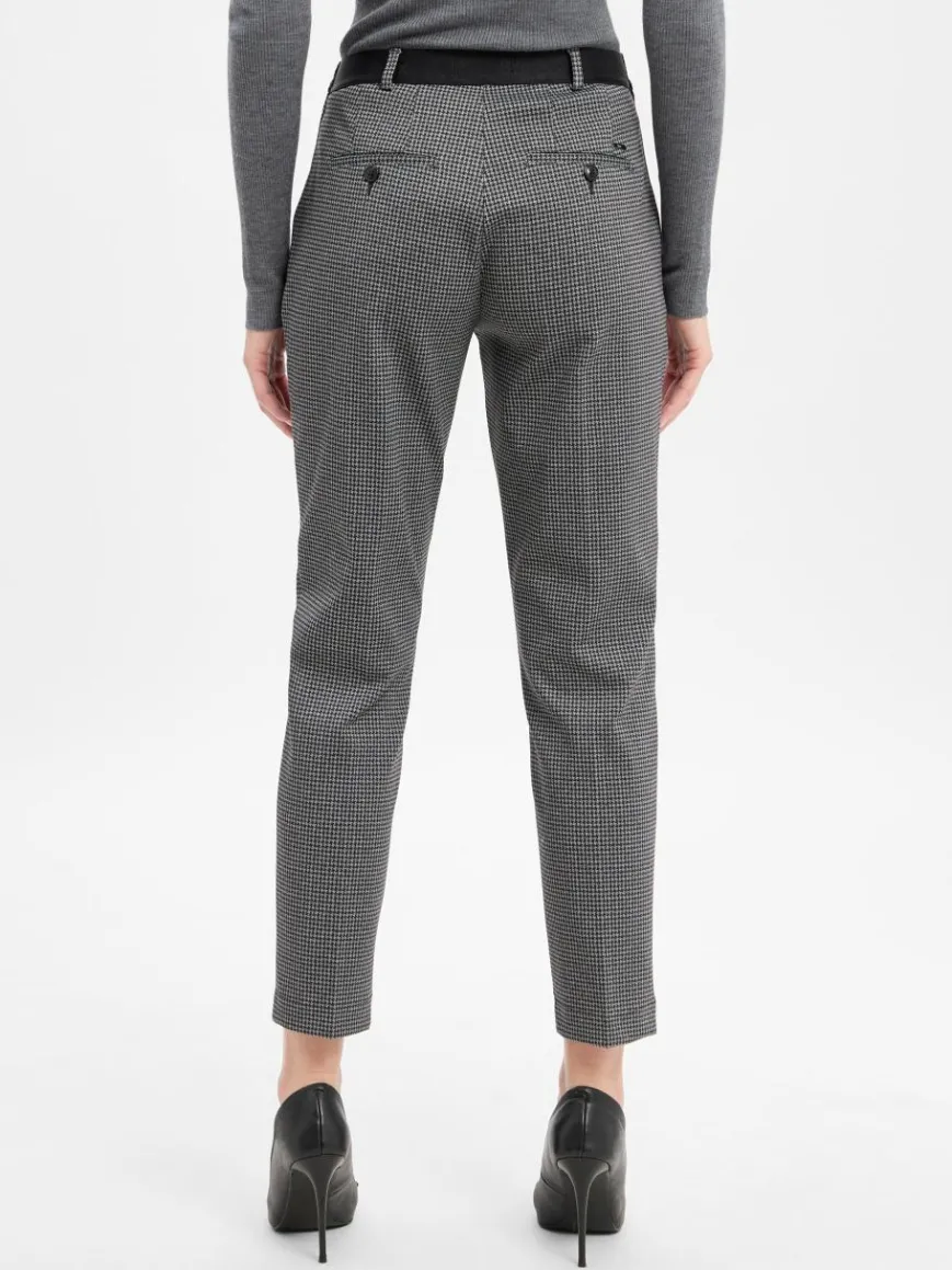 BRAX Hosen*Damen Stoffhose - Maron S schwarz grau kariert