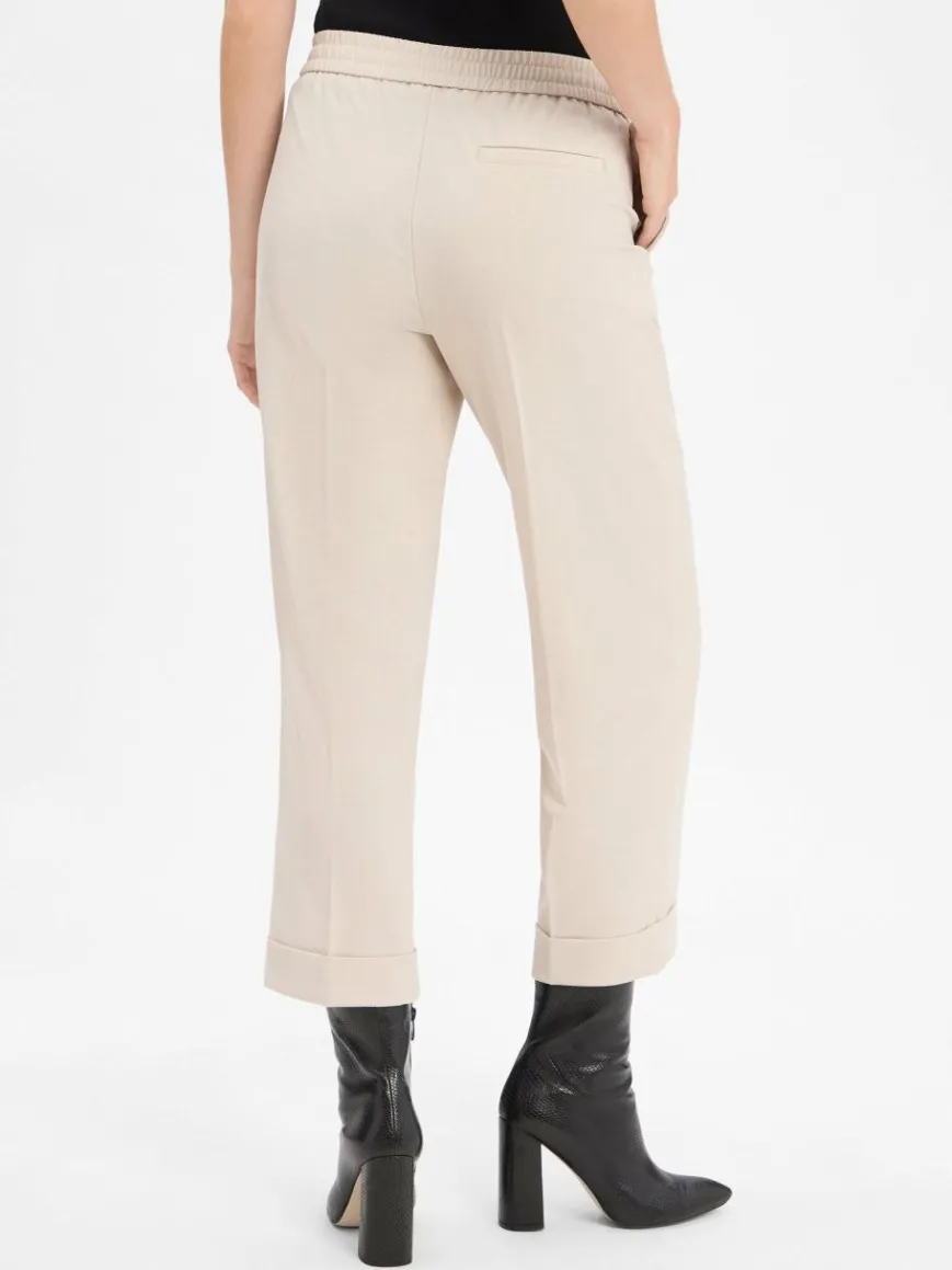 Opus Hosen*Damen Stoffhose - Melosa City beige uni