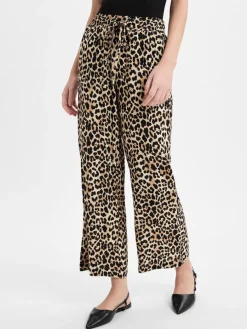 soyaconcept® Hosen*Damen Stoffhose - Pietta beige schwarz gemustert