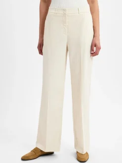 Opus Hosen*Damen Stoffhose mit Leinen-Anteil - Maiga Linen sand uni