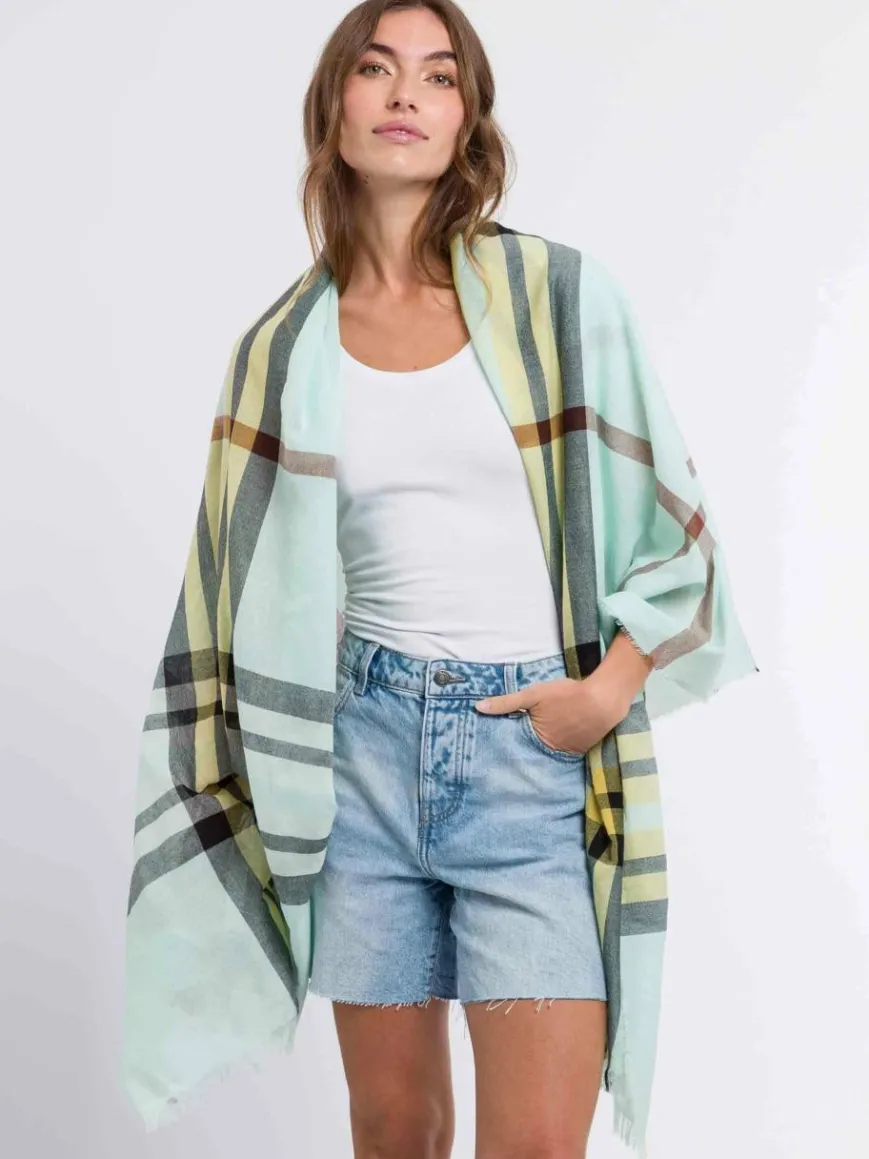 Fraas Schals & Tücher*Damen Stola mint kariert