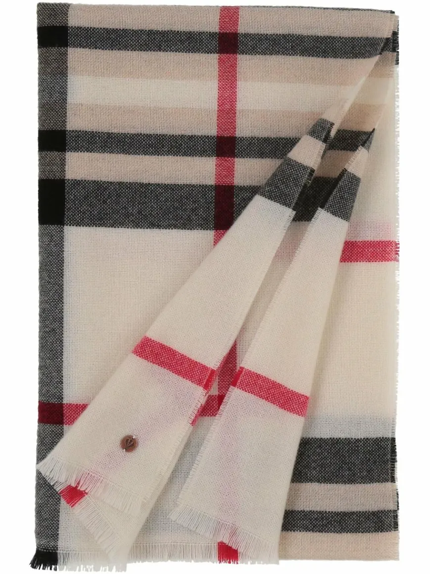 Fraas Schals & Tücher*Damen Stola beige kariert