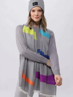 Fraas Schals & Tücher*Damen Stola grau gemustert