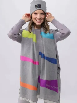 Fraas Schals & Tücher*Damen Stola grau gemustert