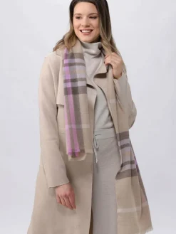 Fraas Schals & Tücher*Damen Stola sand kariert