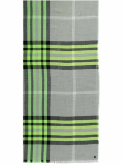 Fraas Schals & Tücher*Damen Stola silber kariert