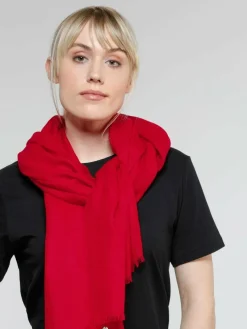 Fraas Schals & Tücher*Damen Stola rot uni