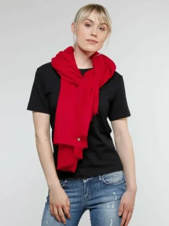 Fraas Schals & Tücher*Damen Stola rot uni