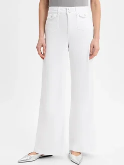 MOS MOSH Jeans*Damen Straight Leg Jeans - Colette weiß uni