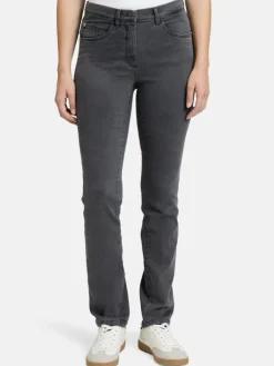 Betty Barclay Jeans*Damen Stretch-Hose grau uni