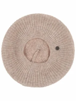 Fraas Mützen & Hüte*Damen Strick-Baskenmütze beige uni