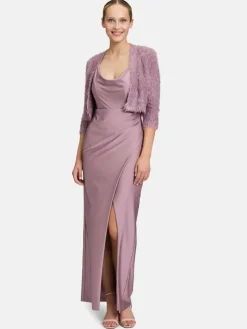 Vera Mont Pullover & Strickjacken*Damen Strickbolero lila uni