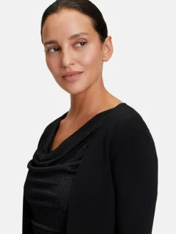 Vera Mont Blazer*Damen Strickbolero schwarz uni