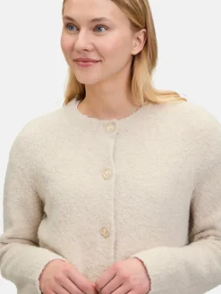 Cartoon Pullover & Strickjacken*Damen Strick-Cardigan beige uni