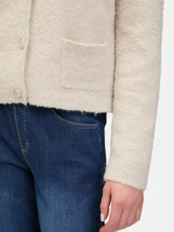 Cartoon Pullover & Strickjacken*Damen Strick-Cardigan beige uni