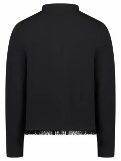 Cartoon Pullover & Strickjacken*Damen Strick-Cardigan schwarz uni