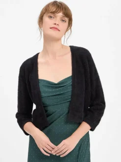 Marie Lund Blazer|Pullover & Strickjacken*Damen Strickhülle schwarz uni