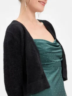 Marie Lund Blazer|Pullover & Strickjacken*Damen Strickhülle schwarz uni