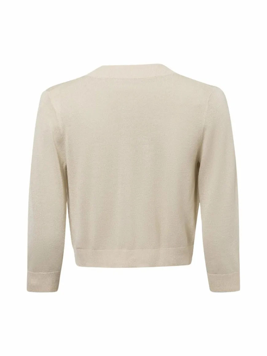 Marie Lund Blazer|Pullover & Strickjacken*Damen Strickhülle gold uni