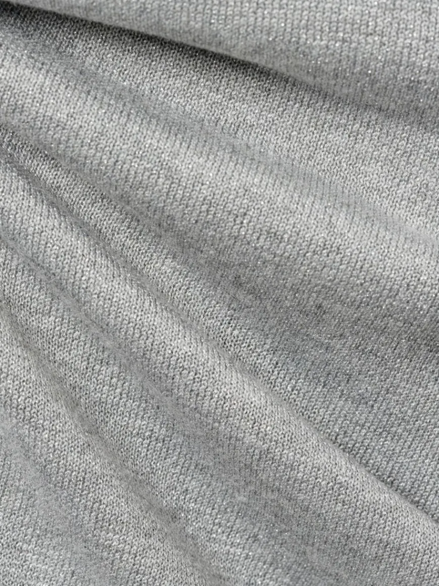 Marie Lund Blazer|Pullover & Strickjacken*Damen Strickhülle silber uni