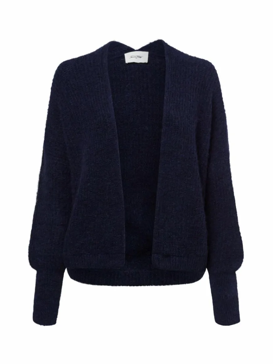 american vintage Pullover & Strickjacken*Damen Strickhülle mit Alpakaanteil - East19A marine uni