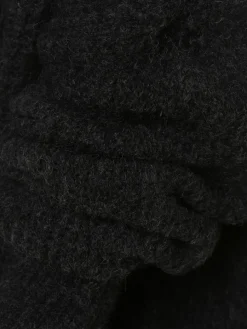 american vintage Pullover & Strickjacken*Damen Strickhülle mit Alpaka-Anteil - Gilet East anthrazit uni